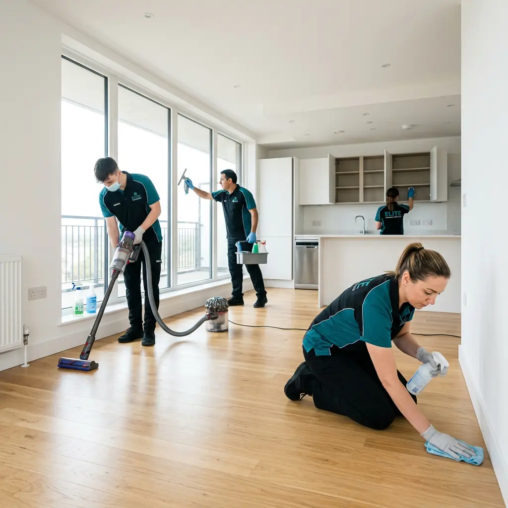 Sauber vorbereitet für die Wohnungsabgabe.